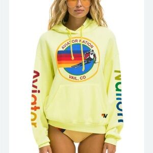 Aviator Nation Vail Ski Logo Pullover Sweatshirt